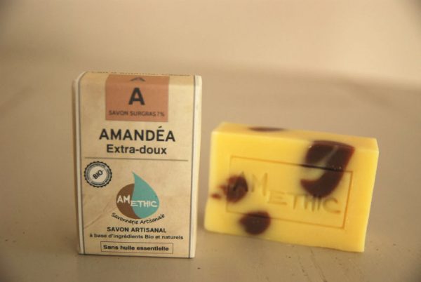 savon lait d'amandes, bio amethic